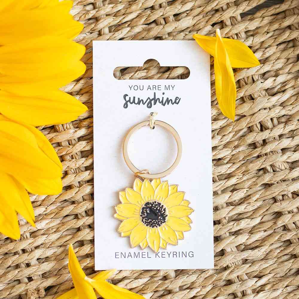 Something Different - You Are My Sunshine Sunflower Keychain - Multicolours